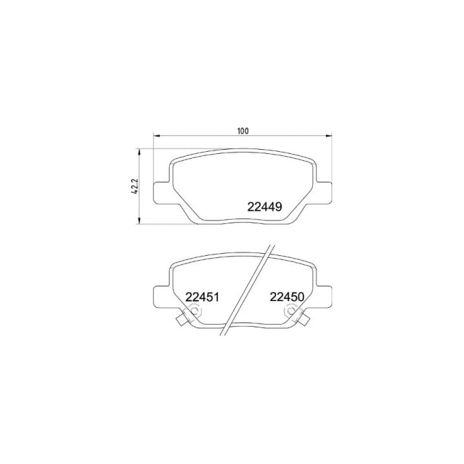 Set placute frana,frana disc BREMBO