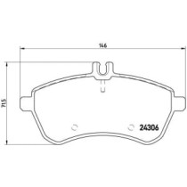 Set placute frana,frana disc BREMBO