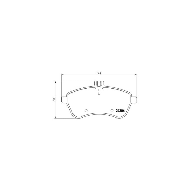 Set placute frana,frana disc BREMBO