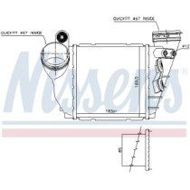 Intercooler, compresor NISSENS