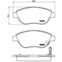 Set placute frana,frana disc BREMBO