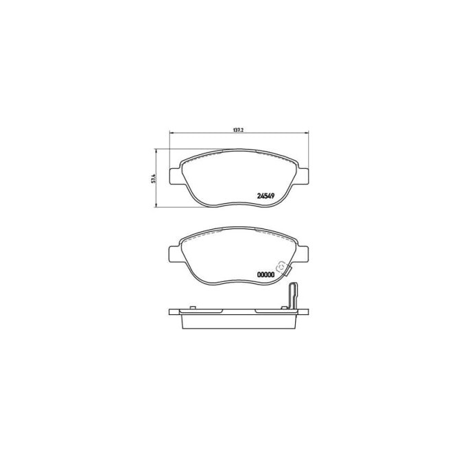 Set placute frana,frana disc BREMBO