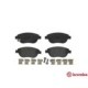 Set placute frana disc fata BREMBO FIAT 500L OPEL CORSA D 57mm inaltime 137mm latime 19mm grosime cu senzori uzura BOSCH