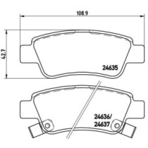 Set placute frana,frana disc BREMBO