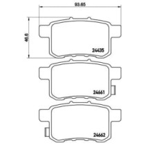 Set placute frana,frana disc BREMBO