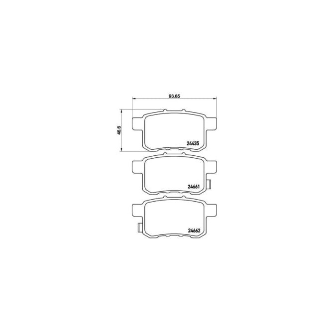 Set placute frana,frana disc BREMBO