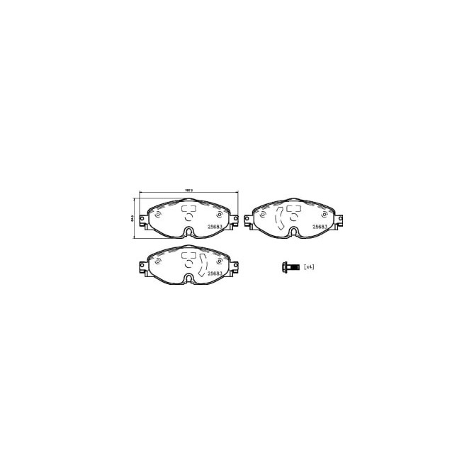 Set placute frana,frana disc BREMBO