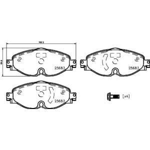 Set placute frana,frana disc BREMBO