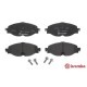 Set placute frana disc BREMBO ceramica Fata AUDI A1 A3 Q3 TT SEAT LEON SKODA KAROQ VW ARTEON 65mm 160mm 20mm cu suruburi etrier