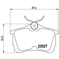 Set placute frana,frana disc BREMBO