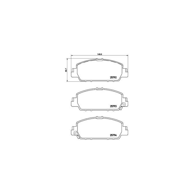 Set placute frana,frana disc BREMBO