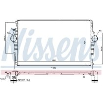 Intercooler, compresor NISSENS