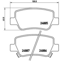 Set placute frana,frana disc BREMBO