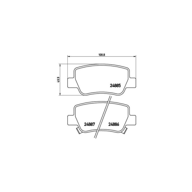 Set placute frana,frana disc BREMBO