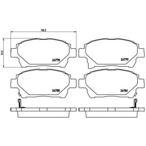 Set placute frana,frana disc BREMBO