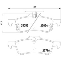 Set placute frana,frana disc BREMBO