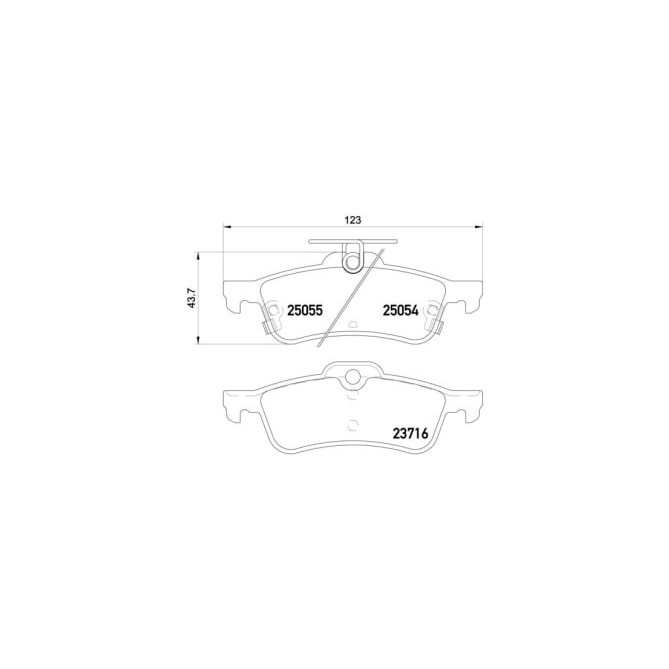 Set placute frana,frana disc BREMBO