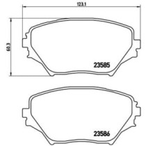 Set placute frana,frana disc BREMBO