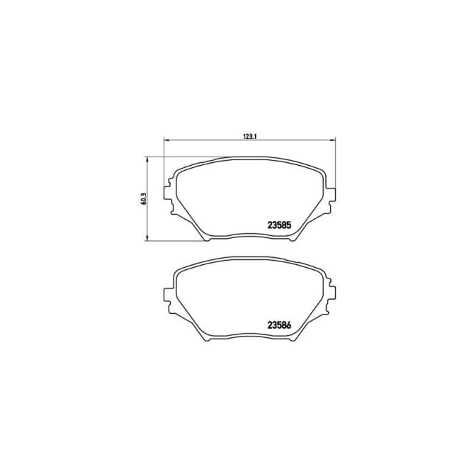 Set placute frana,frana disc BREMBO