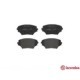 Set Placute Frana Disc BREMBO Toyota RAV 4 II 1.8-2.4 05.00-11.05 Fata 60mm Inaltime 123mm Latime 17mm Grosime AKEBONO