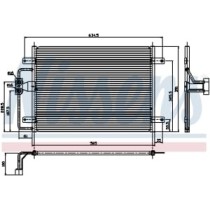 Condensator, climatizare NISSENS