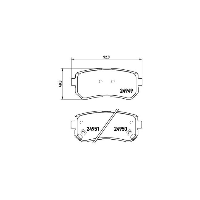 Set placute frana,frana disc BREMBO