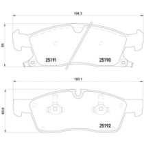 Set placute frana,frana disc BREMBO