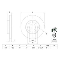 Disc frana BOSCH