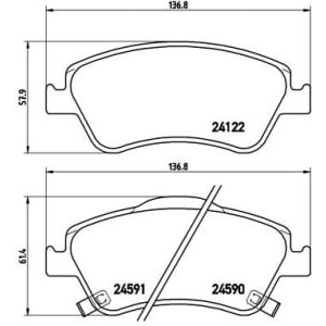 Set placute frana,frana disc BREMBO