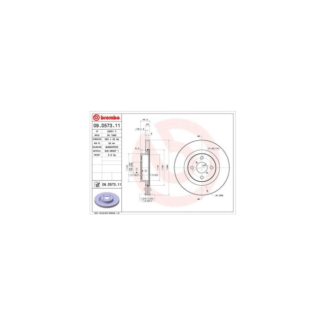 Disc frana BREMBO