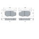 Set placute frana fata BOSCH pentru CITROEN AX, C15/MINIVAN, ZX, ZX/HATCHBACK; PEUGEOT 306, 306/HATCHBACK 1.1-1.9D 04.87-12.05