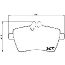 Set placute frana,frana disc BREMBO