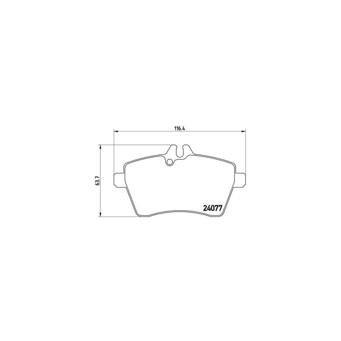 Set placute frana,frana disc BREMBO