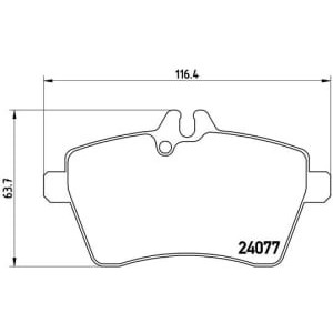 Set placute frana,frana disc BREMBO