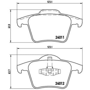 Set placute frana,frana disc BREMBO