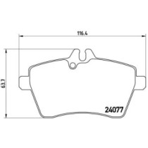 Set placute frana,frana disc BREMBO