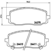 Set placute frana,frana disc BREMBO