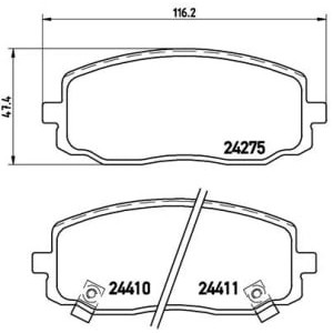 Set placute frana,frana disc BREMBO