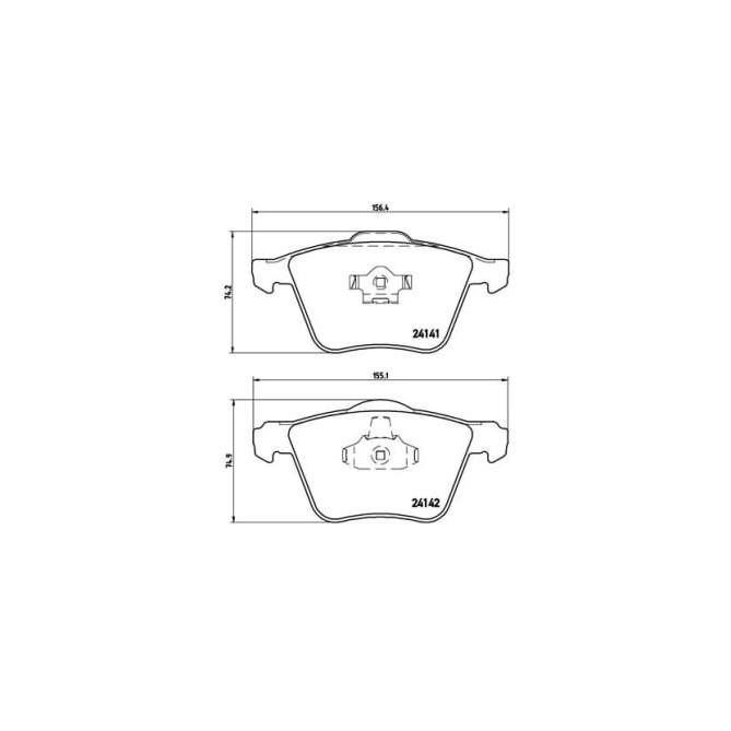 Set placute frana,frana disc BREMBO