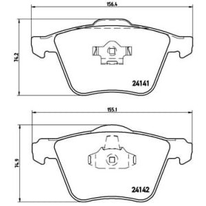 Set placute frana,frana disc BREMBO