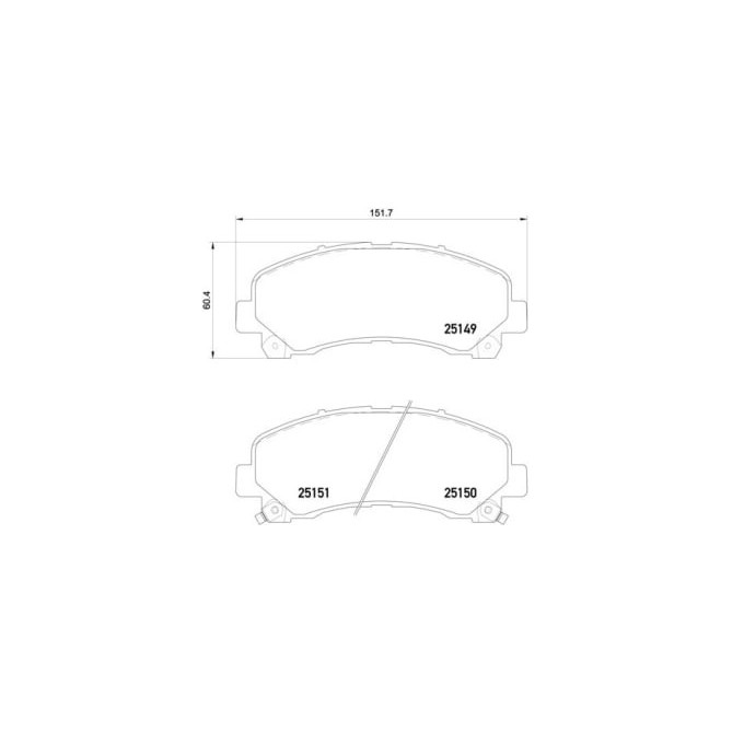 Set placute frana,frana disc BREMBO