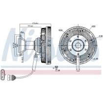 Cupla, ventilator radiator NISSENS