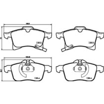 Set placute frana,frana disc BREMBO