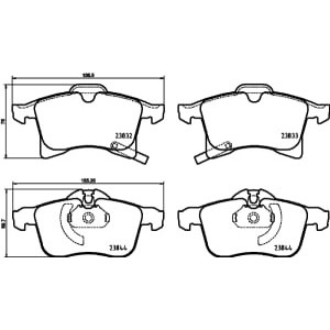 Set placute frana,frana disc BREMBO