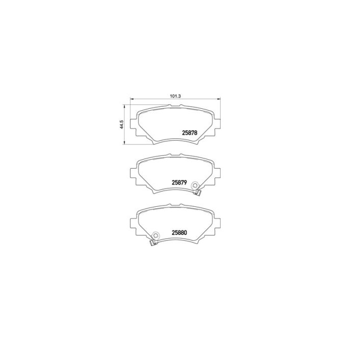 Set placute frana,frana disc BREMBO