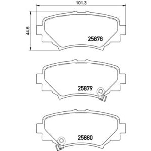 Set placute frana,frana disc BREMBO