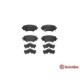 Set placute frana spate BREMBO MAZDA 3 1.5-2.5 07.13- inaltime 45mm latime 101mm grosime 14mm senzor uzura Da