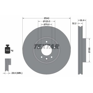 Disc frana TEXTAR