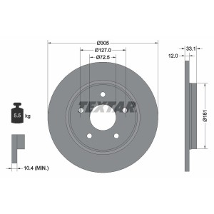 Disc frana TEXTAR