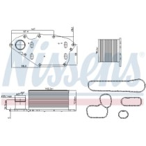 Radiator ulei, ulei motor NISSENS